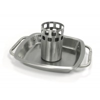 69133 Стойка для курицы с поддоном для жира